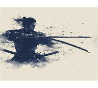 Diamond Painting Ancient Warrior Diamond Art kits Adults Crystal Art Crafts for Adults Mosaic Making DIY Kids Beginner Embroidery Cross Stitch Dimond Painting Kit Home Wall Decor Gifts 60x80cm a-76