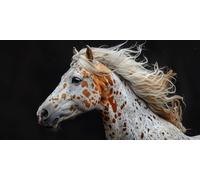 Diamond Painting Animal Diamond Art Kits Adults, 4x8inch Mini Dimond Art Horse Gem Arts and Crafts Paintings, DIY Full Drill Crystal Rhinestone Mosaic Kits with Accessories, Home Decor Gifts J2-272