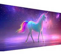 Diamond Painting Animal Diamond Art Kits Adults, 5D Diamond Art Unicorn Large Diamond Painting Kits for Adults, DIY Diamond Art Square Drill Crystal Gem Embroidery Crafts, Home Wall Decor 40x80cm X-L