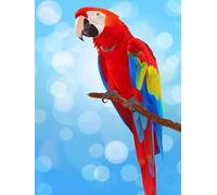 Diamond Painting Animal Diamond Art kits Adults, 5D DIY Full Drill Cross Stitch Embroidery Craft Supplies Parrot Crystal Art Paintings, for Home Decor Gifts Giving and Stress Relief 100x150cm H-3020