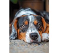 Diamond Painting Animal Diamond Art Kits Adults, Dog Crystal Art Kit for Adults Kids DIY Round Full Drill Gem Dots Embroidery Crafts Picture Beginners, Gifts for Women, Home Wall Decor 40x50cm t9-A66