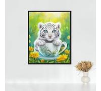 Diamond Painting Animal Diamond Art Kits Adults, Killer Whale Full Drill Crystal Art Kits for Adults Beginners, Cross Stitch Embroidery Crafts Pictures, for Home Wall Decor, Gifts 32x44in PJY9 G-A
