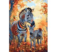 Diamond Painting Animal Diamond Art Kits Adults Zebra, Crystal Art Kits for Adults Beginners, 5D DIY Full Drill Dimond Crystal Rhinestone Crafts, Dimond Painting for Home Decor 50X70CM, Model 226