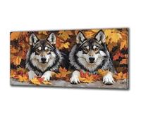 Diamond Painting Animal Leaf Large Diamond Art for Adults DIY Full Drill Crystal Art Painting Kits Mosaic Arts and Crafts for Adults Kits for Home Wall Decor Office Decoration, Gift 70x140cm Q-44