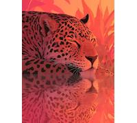 Diamond Painting Animal, Leopard Diamond Art Kits Adults with Full Accessories, DIY Full Drill Crystal Art Crafts Pictures Kits, Embroidery Cross Stitch Gem Paintings for Home Decor 12x16inch - 1F365