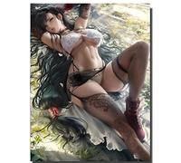 Diamond Painting Anime Sexy Woman, 5D Diamond Painting Full Kits Diamond Art for Adults, 40x50cm Cross Stitch Gifts Kits for Adults Kids Dimond Picture Art Craft Supplies, Home Decor Crystal Art