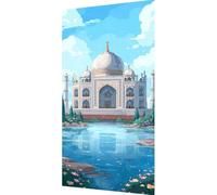 Diamond Painting Architecture Diamond Art Kits Adults Large 100x200cm Landscape Crystal Art Kits for Adults DIY 5D Round Full Drill Gem Dots Embroidery Paintings Picture, Home Wall Decor Gifts bd19-g7