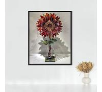 Diamond Painting Art Diamond Art Kits Adults, Sunflower Full Drill Crystal Art Kits for Adults Beginners, Cross Stitch Embroidery Crafts Pictures, for Home Wall Decor, Gifts 32x40in/80x100cm PJY9 S-E