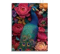 Diamond Painting Art Flower Diamond Art Kits Adults Animal DIY 5D Full Gem Crystal Rhinestone Mosaic Embroidery Cross Stitch Canvas Painting Paint by Numbers Adults Home Wall Decor Gifts 35x40cm z417f
