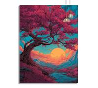 Diamond Painting Art Japan Diamond Art Kits Adults Tree Of Life DIY 5D Full Gem Crystal Rhinestone Mosaic Embroidery Cross Stitch Canvas Painting Paint by Numbers for Home Wall Decor Gift 70x90cm z99f