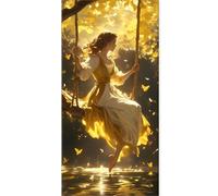 Diamond Painting Autumn Diamond Art kits Adults , DIY Gem Art Painting kit Fairy Full Drill Square Crystal Embroidery Cross Stitch , Mosaic Pictures Arts and Crafts, Wall Decor Home 80x160cm A-U1269