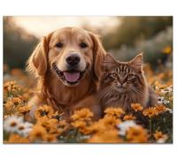 Diamond Painting Autumn, DIY Dog Diamond Art Kits Adults Large Paint by Numbers for Adults 80x110CM Crystal Art, Rhinestone Cross Stitch Craft Canvas Painting for Home Wall Decor, Gifts for Men Y9-232