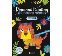 Diamond Painting - Bastelspaß mit Diamanten - Tierkinder: Crystal Art mit 6 Motiven und über 2.000 Diamanten - Gestalte Bilder nach dem Malen-Nach-Zahlen-Prinzip - Ab 8 Jahren