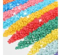 Diamond Painting Beads Replacement Accessories Square/Round Drill Bulk Diamonds Art Crafts Single Color about 3500pcs