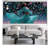 Diamond Painting Beauty Diamond Art Kits Adults/Beginners,5D DIY Large Diamont Picture Butterfly Full Drill Gem Art Crystal Embroidery Mosaic Canvas Painting Numbers kit,Home Decor Gift 24x48in LK-836