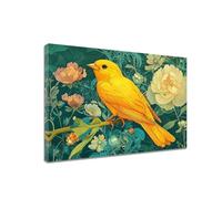 Diamond Painting Bird Diamond Art Flowers Kits Adults, DIY 5D Round Full Drill Crafts for Kids Beginner, Crystal Cross Stitch Gem Art Canvas Painting Kits for Home Wall Decor Gifts 80x100cm N6-626