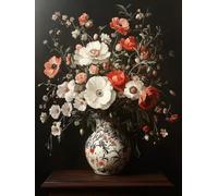 Diamond Painting Bouquet, Vase Diamond Art Kits Adults with Full Accessories, DIY Full Drill Crystal Art Crafts Pictures Kits, Embroidery Cross Stitch Gem Paintings for Home Decor 28x38inch - 1F99F