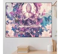 Diamond Painting Buddha Diamond Art Kits Adults 30x20cm Japan 5D DIY Full Crystal Gem Art Kits, Paint by Numbers for Adults Kids Beginners Embroidery Cross Stitch Painting, Home Office Decor zhad126
