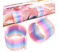 Diamond Painting Canvas Roll Holder, 2 Pack, Anti-Roll Canvas Ring Organizer Keep Canvases Flat & Organized, Essential Diamond Art Canvas Ring Storage & Accessories for Crafters (Colorful)