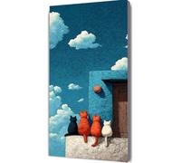 Diamond Painting Cartoon Diamond Art Kits Adults, Cat Crystal Art Kits for Adults DIY 5D Square Drill Gem Dots Embroidery Paintings Crafts Picture, Gifts for Women, Home Wall Decor 32x64in bd8-k0