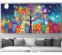 Diamond Painting Cartoon Diamond Art Tree Of Life Crystal Art Painting for Adults,Full Square Crystal Rhinestone Embroidery Pictures Canvas Crafts Painting by Numbers for Children,Decor 16x32in M-Y499