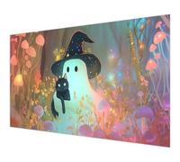 Diamond Painting Cat Diamond Art Ghost Round Crystal Art Kits for Adults Gift, DIY Rhinestone Sequin Gem Full Drill Painting Crafts for Adults Kits, Home Art Pictures Decoration 23.6x47.2in K#-558