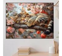 Diamond Painting Cat Diamond Art Kits Adults 200x150cm Fruit 5D DIY Full Crystal Gem Art Kits,Paint by Numbers for Adults Kids Beginners Embroidery Cross Stitch Painting,Home Wall Office Decor zhad276