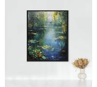 Diamond Painting Cat Diamond Art Kits Adults, Lotus Full Drill Crystal Art Kits for Adults Beginners, Cross Stitch Embroidery Crafts Pictures, for Home Wall Decor, Gifts (36x48 inch) PJY9 5-X