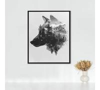 Diamond Painting Cat Diamond Art Kits Adults, Wolf Full Drill Crystal Art Kits for Adults Beginners, Cross Stitch Embroidery Crafts Pictures, for Home Wall Decor, Gifts for Women 12x16 inch PJY9 A-7