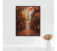 Diamond Painting City Diamond Art Kits Adults, Eiffel Tower Full Drill Crystal Art Kits for Adults Beginners, Cross Stitch Embroidery Crafts Pictures, for Home Wall Decor, Gifts (24x32 inch) PJY9 3-3