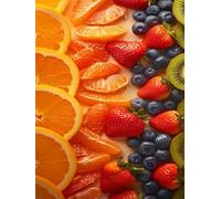 Diamond Painting Color Diamond Art Fruit Gem Art Paint by Numbers 40x50cm,2026 Full Drill Crystal Cross Stitch kits for Adults Arts and Crafts for Adults Christmas Halloween Decoration,Gifts Wjj-442