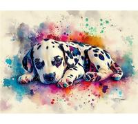 Diamond Painting Color Dog Diamond Art kits Adults Crystal Art Crafts for Adults Mosaic Making 5D DIY Kids Beginner Embroidery Cross Stitch Dimond Painting Kit Home Wall Decor Gifts 100x150cm a-12