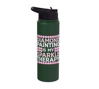 Diamond Painting Crafting Gear Embroidery Diamond Painter Stainless Steel Insulated Water Bottle
