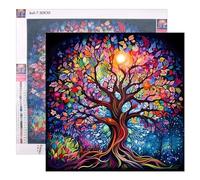 Diamond Painting, Crystal Art Diamond Art Kits Colourful Tree of Life Diamond Painting Kit Crystal Cross Stitch Diamond Painting Kits for Adults Crystal Art Kits