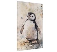 Diamond Painting Cute Diamond Art Penguin 5D Crystal Art Kits for Adults，DIY Rhinestone Sequin Gem Full Drill Canvas Painting Crafts for Adults Gifts Kits，Home Room Decoration Pictures 16x32in Xy-1160