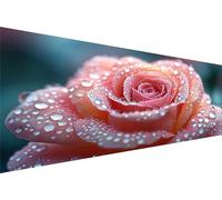 Diamond Painting Dew,Rose Diamond Art Kits For Adults Kids Diy Full Round Drill Crystal Arts And Crafts For Adults,5D Dimond Art Embroidery Paint By Numbers Room Decor Women Gifts 100x200cm Q1-805