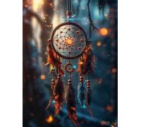 Diamond Painting Dream Catcher Diamond Art Kits Adults, Butterfly Dimond Painting 5D DIY Full Square Drill Gem Embroidery Cross Stitch Kits Crafts for Wall Art Bedroom Decor, Gifts 20x28inch -n256N2