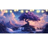 Diamond Painting Dream Diamond Art Fall, 5D Dimond Painting Kits for Adults DIY Crystal Rhinestone Crafts, Gem Art Kits Kids, Paint by Numbers for Adults Beginners for Bedroom Decor 80x160cm FD-9198