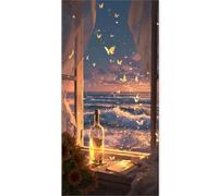 Diamond Painting Dream Diamond Art kits Adults , DIY Gem Art Painting kit Butterfly 5D Full Drill Square Crystal Embroidery Cross Stitch , Mosaic Pictures Arts and Crafts, Wall Decor 100x200cm A-U1215