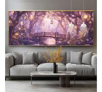 Diamond Painting Dreamy Diamond Art Kits Adults Bridge Large Crystal Art 16x24in DIY 5D Full Gem Rhinestone Mosaic Embroidery Cross Stitch for Adults Crafts Beginners, Home Living Decor Gifts 0-sy668