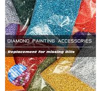 Diamond Painting Drill Color 208,Diamonds Painting Accessories Replacement for Missing Drills,Diamond Beads Replacement Drills Gems Stones,Round,About 3500pcs