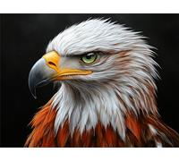 Diamond Painting Eagle Diamond Art Kits Adults Animal Cross Stitch Kits, 5D DIY Full Drill Crystal Art for Beginners, Arts and Crafts for Adults, Home Decor, Girls Birthday Presents, 50x70cm m-964
