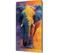 Diamond Painting Elephant Diamond Art Kits Adults, Animal Crystal Art Kits for Adults DIY 5D Round Drill Gem Dots Embroidery Paintings Crafts Picture, Gifts for Women, Home Wall Decor 50x100cm bd8-c7