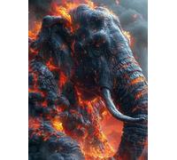 Diamond Painting Elephant Diamond Art Kits Adults, Animal Dimond Painting 5D DIY Full Square Drill Gem Embroidery Cross Stitch Kits Crafts for Wall Art Home Bedroom Decor, Gifts 80x110cm -zjn2506VU