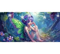 Diamond Painting Elf Dimond Art Kits Grape Diamond Art Accessories, 5D DIY Full Drill Crystal Rhinestone Crafts for Adults Beginner for Living Room Wall Decoration, Gifts for Women 100x200cm G6-326