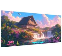 Diamond Painting Fall Diamond Art kits Adults , DIY Gem Art Painting kit Landscape Full Drill Square Crystal Embroidery Cross Stitch , Mosaic Pictures Arts and Crafts, Wall Decor Home 60x120cm A-U381