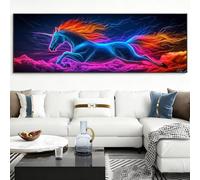 Diamond Painting Fantasy, Unicorn Diamond Art Kits Adults Beginner, 5D DIY Full Drill Crystal Art Kits, Mosaic Gem Rhinestone Crafts for Adults, 32x96 Inch Large Canvas for Home Wall Decor, Model443