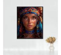 Diamond Painting Figure Art Diamond Art Kits Adults, Woman Full Drill Crystal Art Kits for Adults Beginners, Cross Stitch Embroidery Crafts Pictures, for Home Wall Decor, Gifts 32x44 inch PJY9 5-Q
