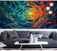 Diamond Painting Fish 20x40in,Dream Diamond Art kits Adults,DIY Crystal Art Paint by Numbers Beginner Embroidery Gem Painting Mosaic Craft Canvas kits for Adults,Home Wall Decoration Gift Women VQ-978