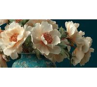 Diamond Painting Flower Cross Stitch Kits for Adults Gem Art Kit Plant Diamond Art for Kids 5D DIY Crystal Embroidery Kits Arts and Crafts for Adults, Wall Decor, Holiday Gifts, 50x100cm s-214